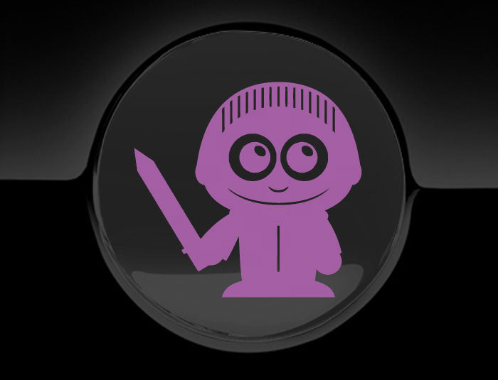 Adorable Knight Fuel Cap Car Sticker