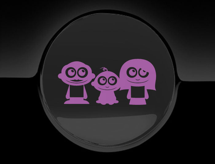 Adorable Family Fuel Cap Car Sticker