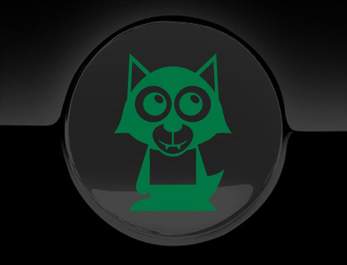 Adorable Werewolf Fuel Cap Car Sticker