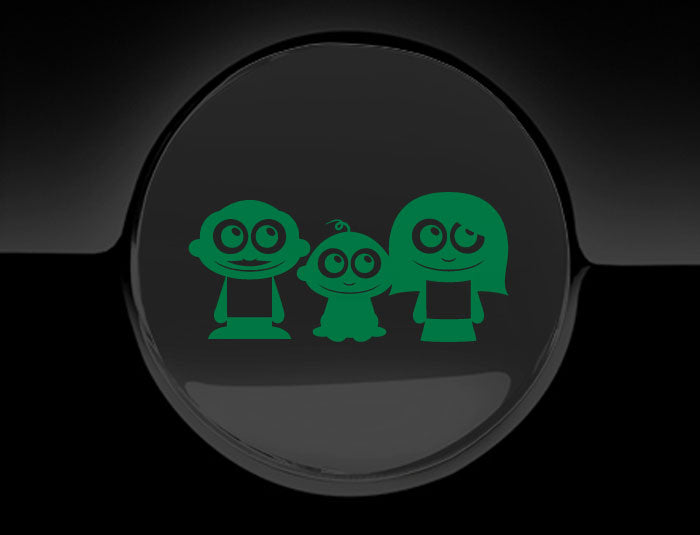 Adorable Family Fuel Cap Car Sticker