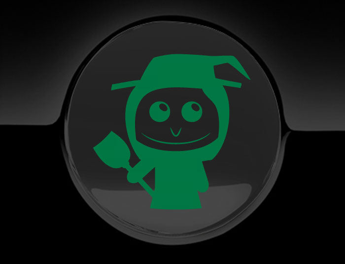 Adorable Witch Fuel Cap Car Sticker