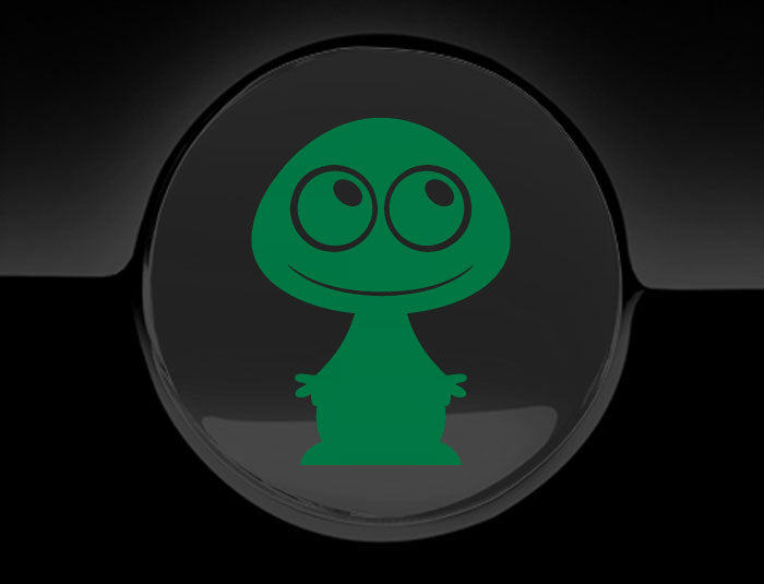 Adorable Alien Fuel Cap Car Sticker