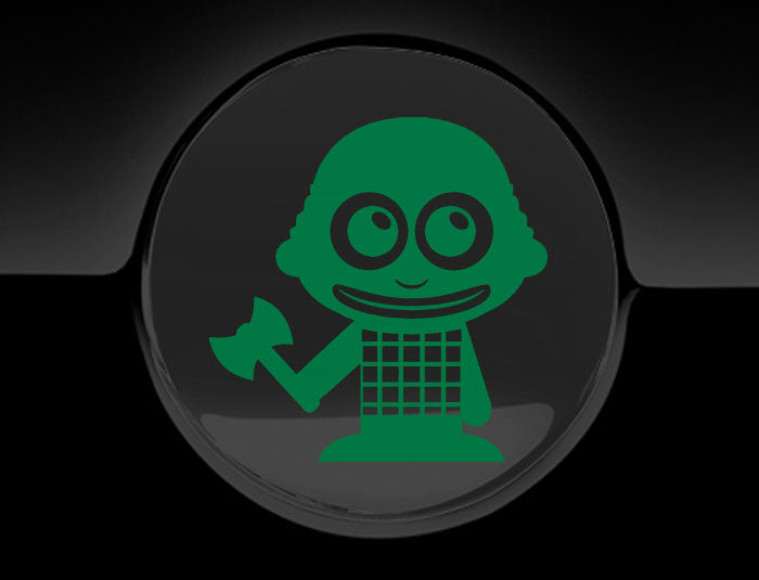 Adorable Lumberjack Fuel Cap Car Sticker