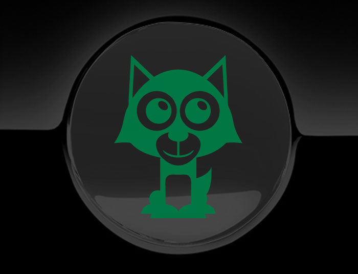 Adorable Wolf Fuel Cap Car Sticker
