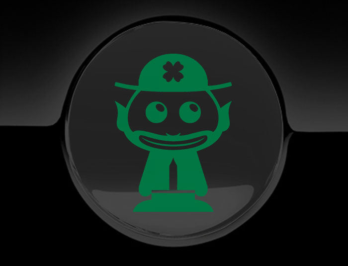 Adorable Leprechaun Fuel Cap Car Sticker