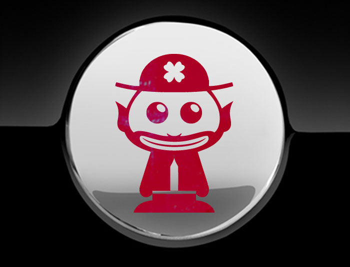 Adorable Leprechaun Fuel Cap Car Sticker