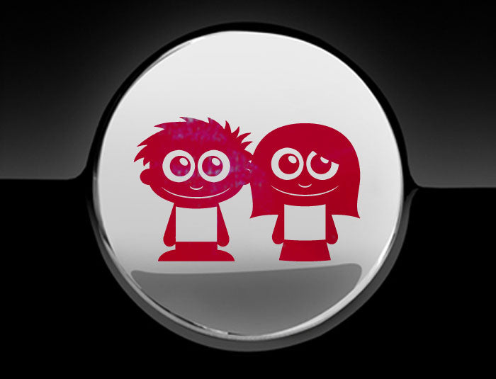 Adorable Friends Fuel Cap Car Sticker