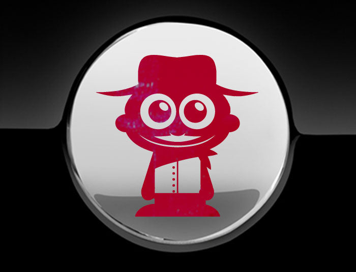 Adorable Cowboy Fuel Cap Car Sticker