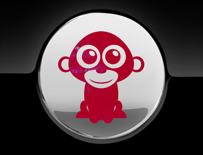 Adorable Monkey Fuel Cap Car Sticker
