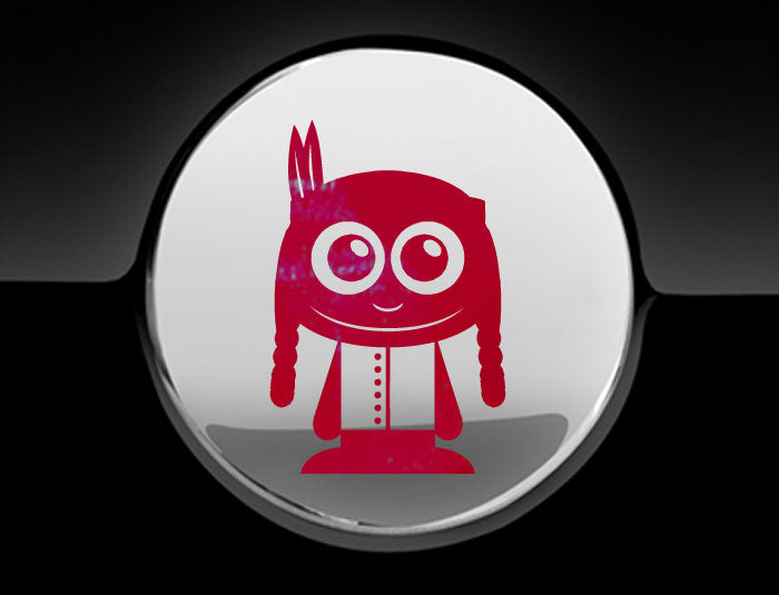 Adorable Indian Fuel Cap Car Sticker