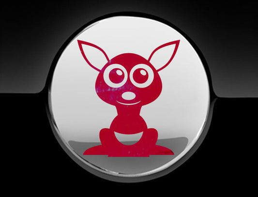 Adorable Kangaroo Fuel Cap Car Sticker