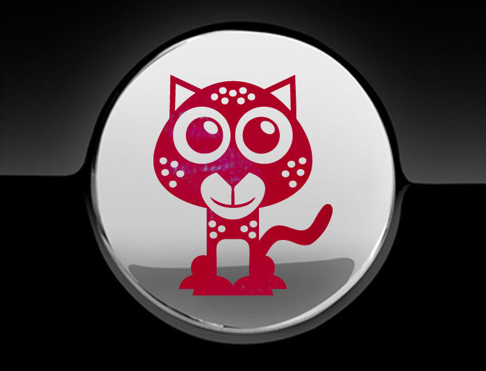 Adorable Cheetah Fuel Cap Car Sticker