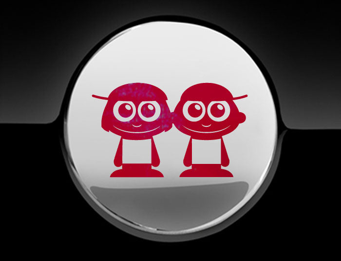 Adorable Boys Fuel Cap Car Sticker