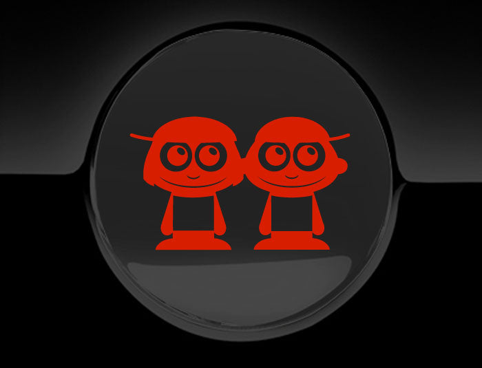 Adorable Boys Fuel Cap Car Sticker