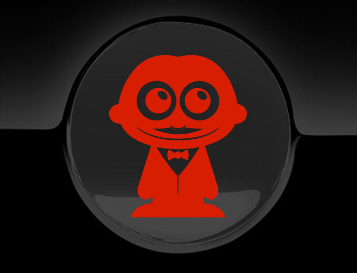 Adorable Waiter Fuel Cap Car Sticker