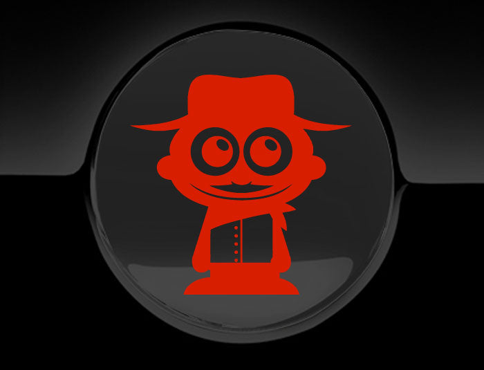 Adorable Cowboy Fuel Cap Car Sticker