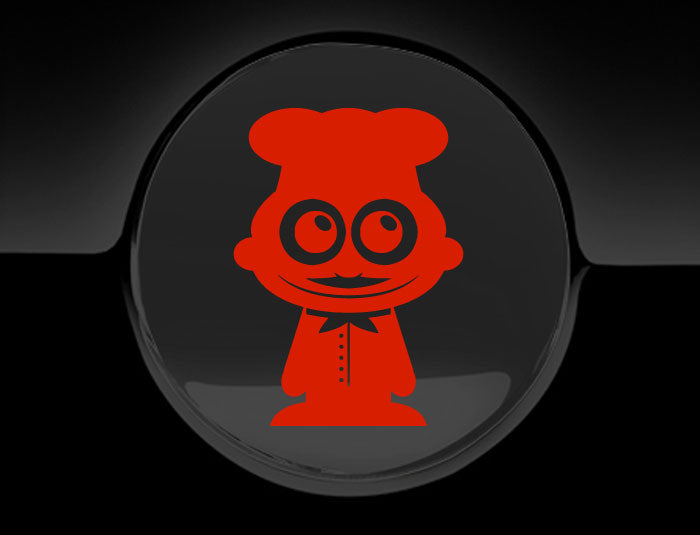 Adorable Chef Fuel Cap Car Sticker