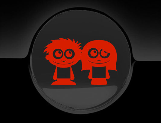 Adorable Friends Fuel Cap Car Sticker