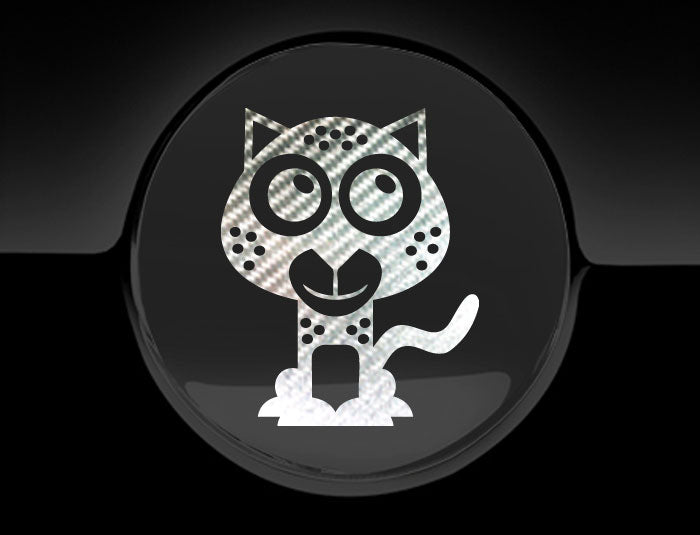 Adorable Cheetah Fuel Cap Car Sticker