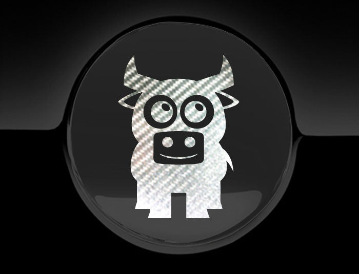 Adorable Bull Fuel Cap Car Sticker