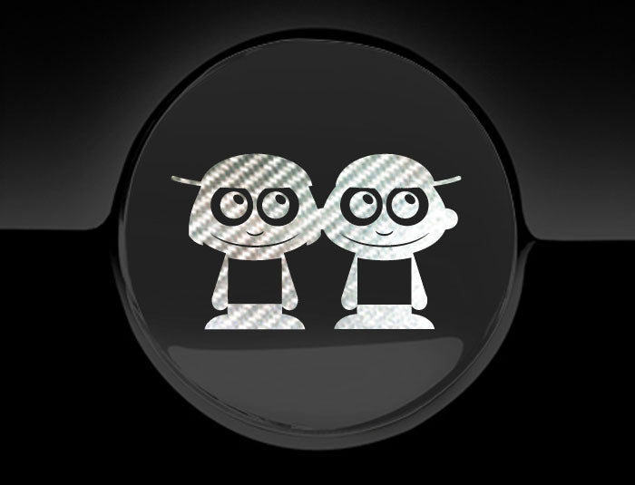 Adorable Boys Fuel Cap Car Sticker