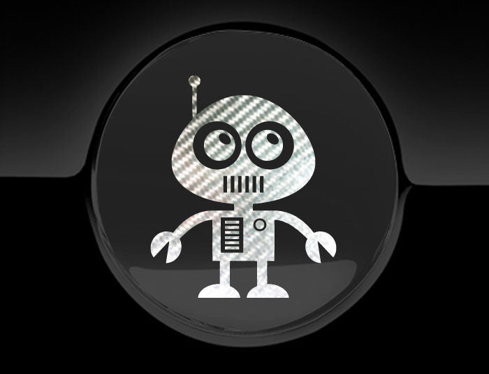 Adorable Robot Fuel Cap Car Sticker