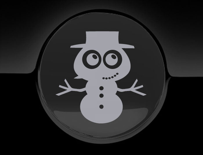 Adorable Snowman Fuel Cap Car Sticker