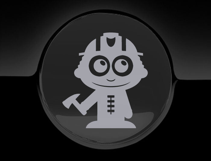 Adorable Firefighter Fuel Cap Car Sticker