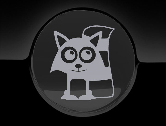 Adorable Raccoon Fuel Cap Car Sticker