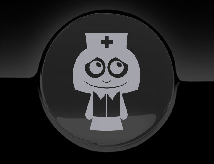 Adorable Nurse Fuel Cap Car Sticker