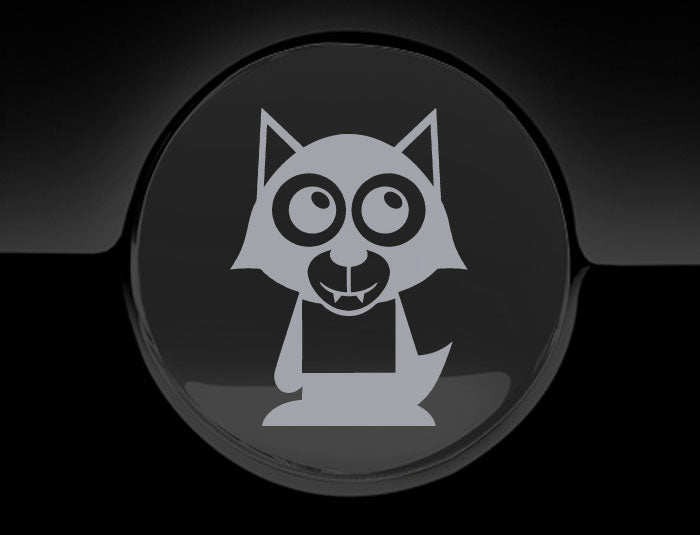 Adorable Werewolf Fuel Cap Car Sticker