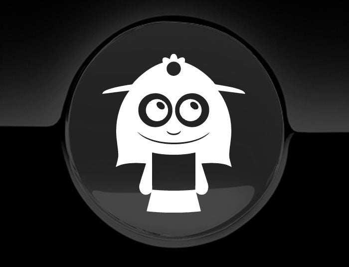 Adorable Lady Fuel Cap Car Sticker
