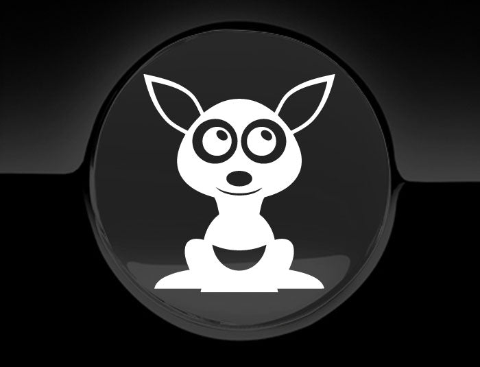 Adorable Kangaroo Fuel Cap Car Sticker