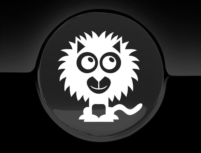 Adorable Lion Fuel Cap Car Sticker