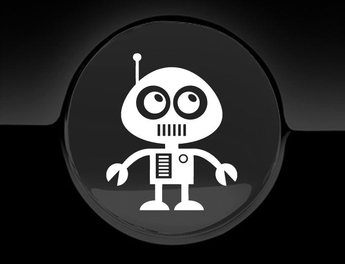 Adorable Robot Fuel Cap Car Sticker