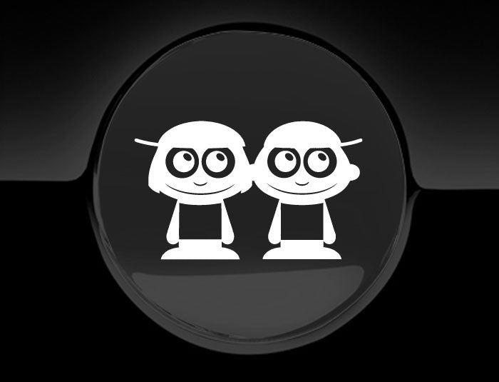 Adorable Boys Fuel Cap Car Sticker