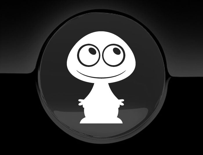 Adorable Alien Fuel Cap Car Sticker