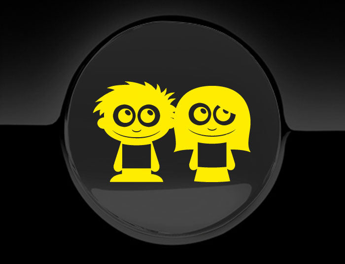 Adorable Friends Fuel Cap Car Sticker