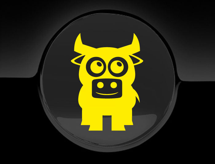 Adorable Bull Fuel Cap Car Sticker
