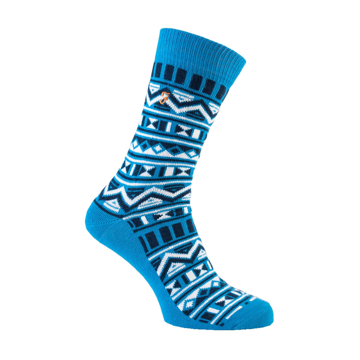 2 Pack Mens Vintage Aztec Patterned Colourful Cotton Socks