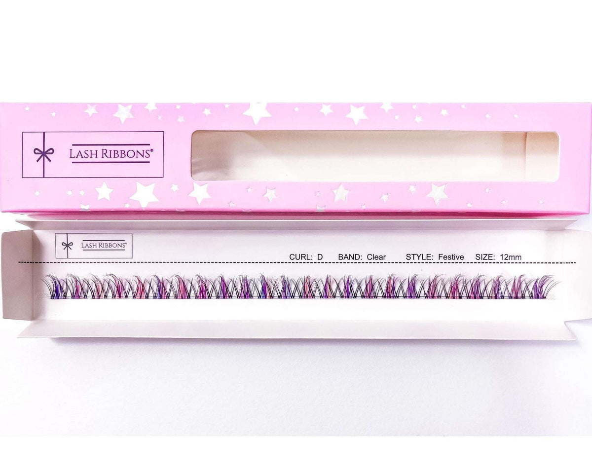 Festive Lash Ribbons® 'D' Curl