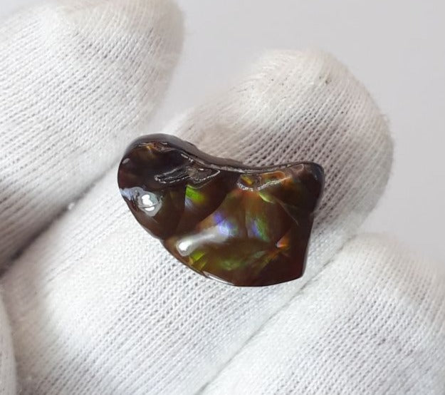 6.8ct Multi Color Mexican Fire Agate, Perfect gemstone Gift for Collector, Dimensions 16x10mm