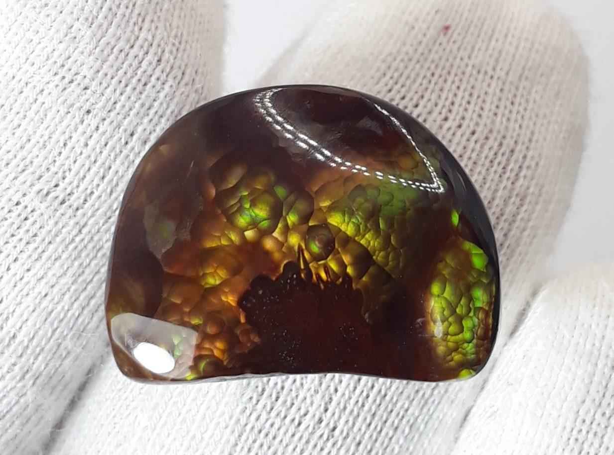15ct Mexican Fire Agate, Fire Agate cabochon - Perfect gemstone Gift, Suitable for any Jewelry item, Rare Gemstone than Diamonds, Dimensions 18 x 13.7 mm