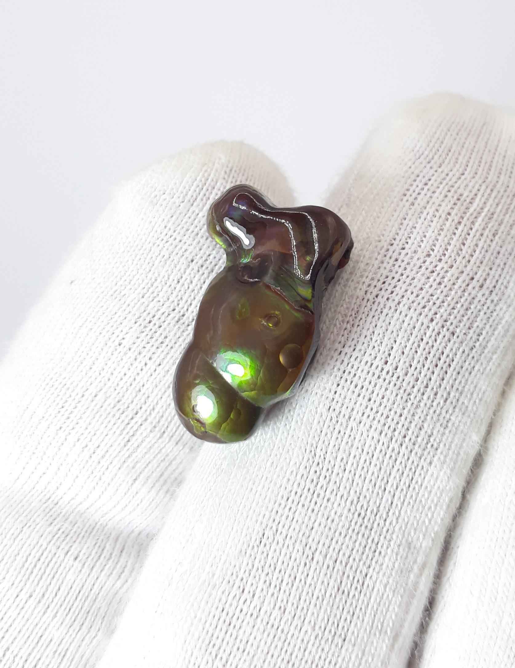 9.2ct Mexican Fire Agate,  Rare Fire Agate, Polished fire agate - Perfect gemstone Gift,  Dimensions 18 x 11 mm