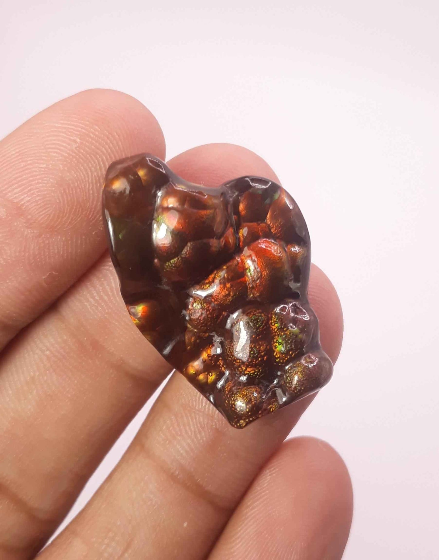 31ct Big Size Rare Mexican Fire Agate, Bubbly - Collector Gemstone, Dimension 31x21mm