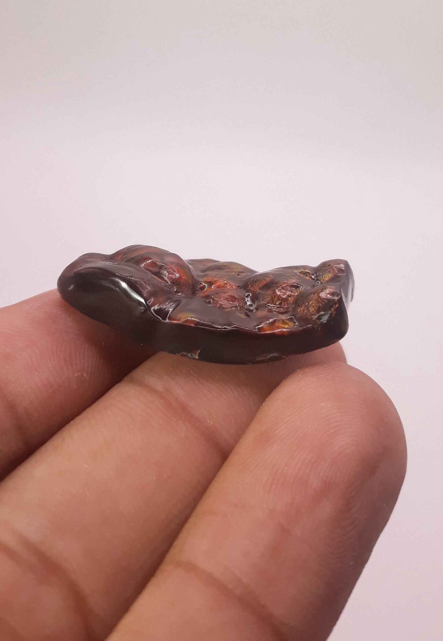 31ct Big Size Rare Mexican Fire Agate, Bubbly - Collector Gemstone, Dimension 31x21mm