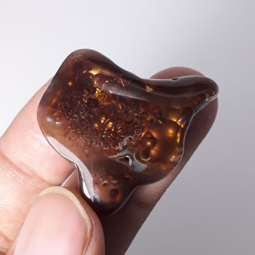 62ct Big Size Rare Mexican Fire Agate, Perfect gemstone Gift for Gem Collector, Dimensions 33x28mm