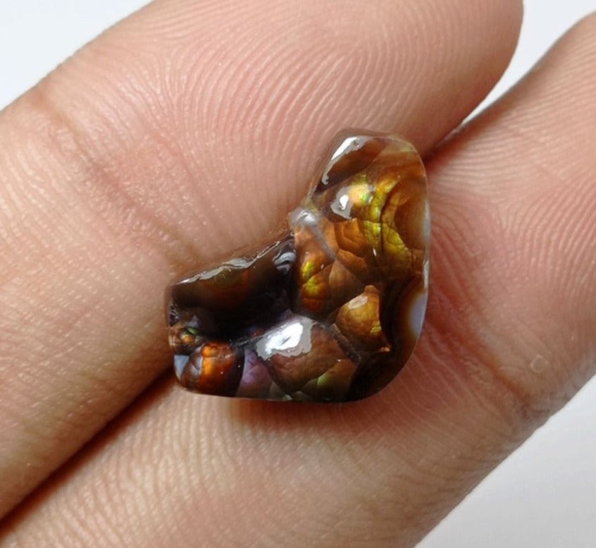 8.75ct Mexican Fire Agate, Perfect gemstone Gift, Rare Color Fire Agate, Dimensions 16x15x6mm
