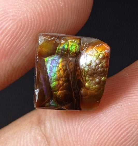 10.1ct Mexican Fire Agate, Rare Fire Agate, Perfect gemstone Gift for All Gem Lover, Dimensions 13x12x8mm