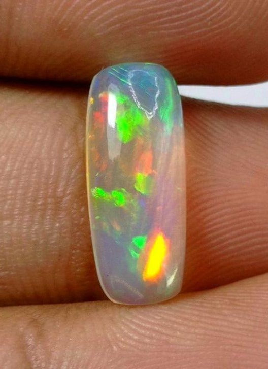 2.8ct AAA Quality Opal for Sale - White Fire Opal - Welo Opal - Water Opal - October Birthstone - 17x7mm